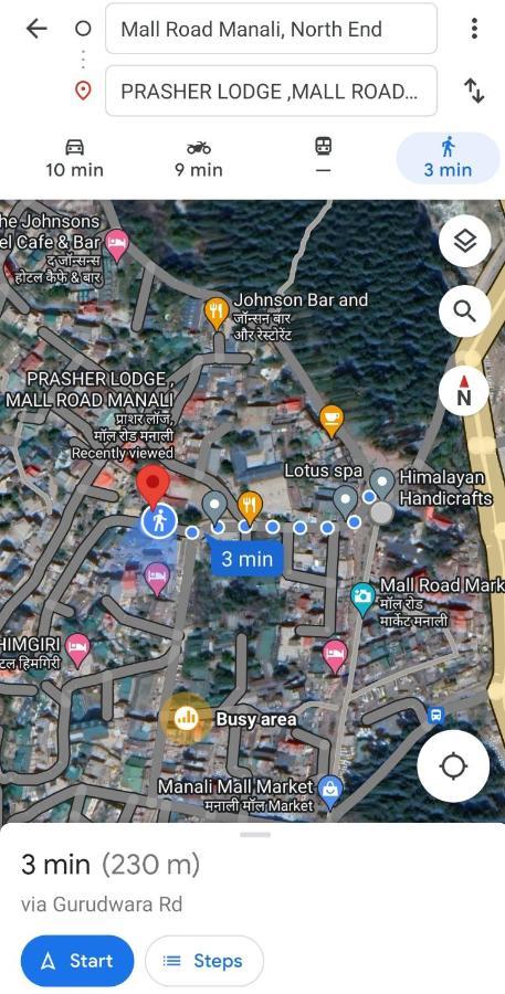 The Prasher Lodge Mall Road Manali المظهر الخارجي الصورة